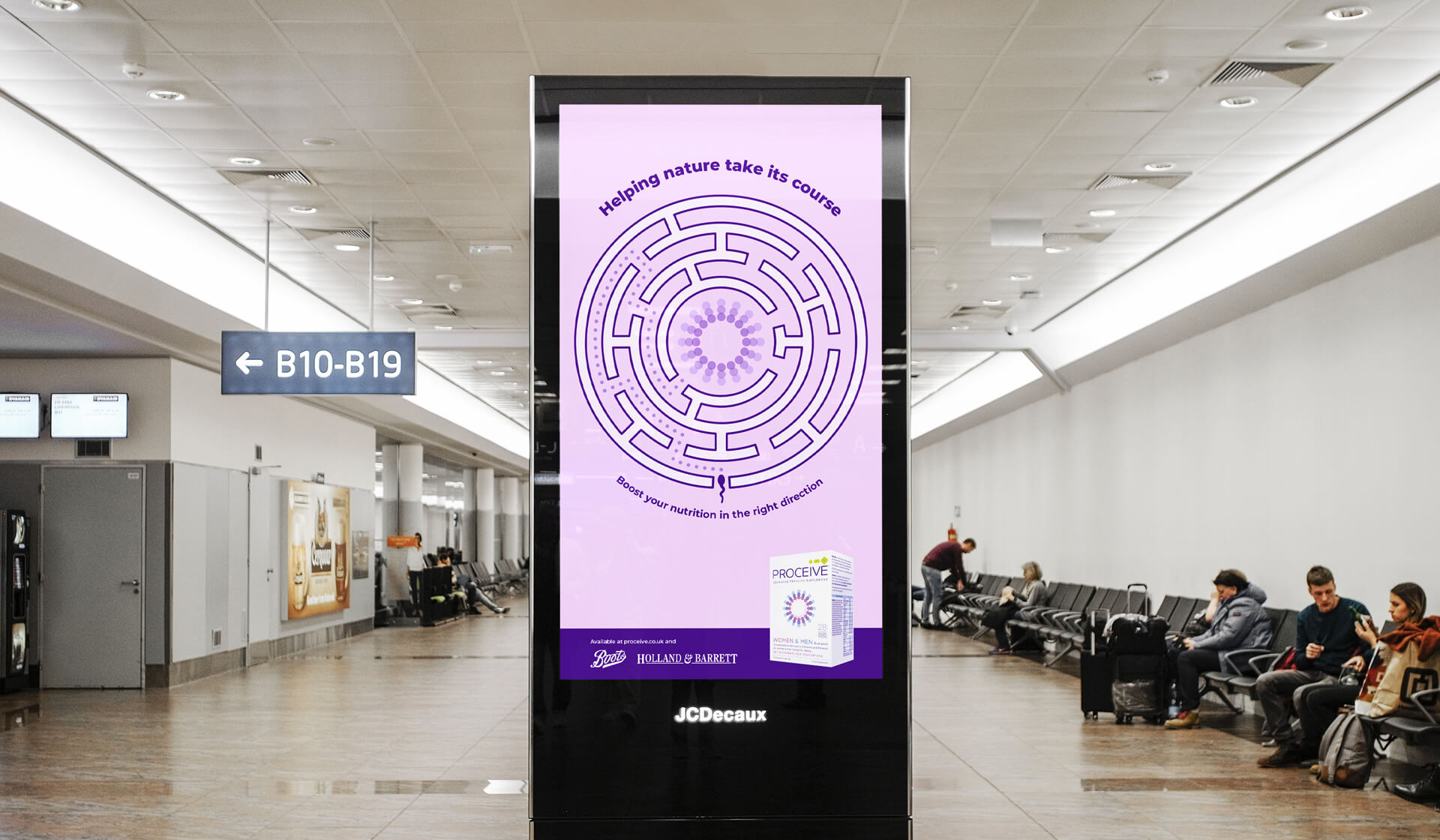 Proceive - Giving Nature A Helping Hand - Mellor&Smith Advertising campaign at travel interchange