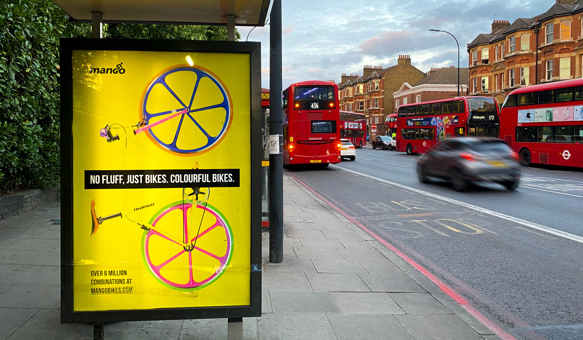 Mango - No Fluff - Mellor&Smith Advertising campaign at bus stop