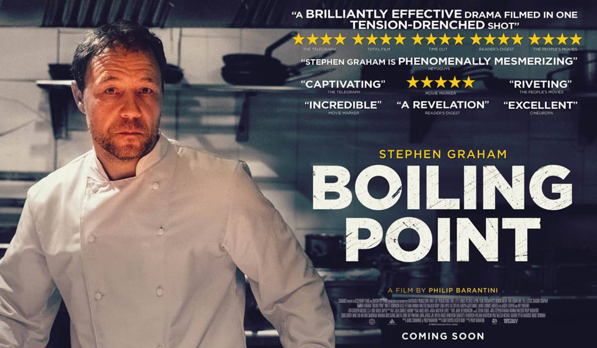 Boiling Point Film - Stephen Graham - Paul Mellor Exec Producer - Mellor&Smith - Official Movie Poster