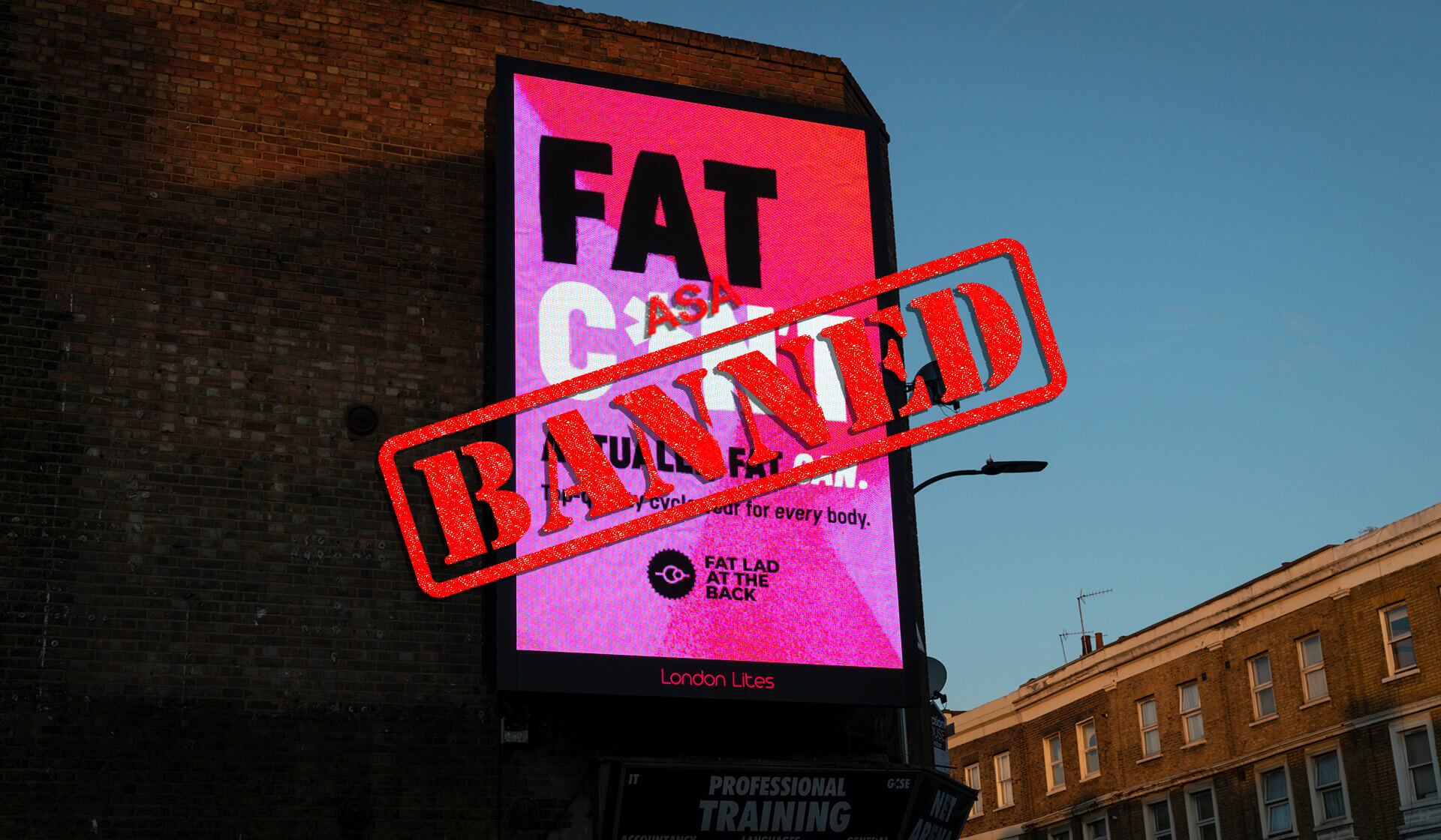 Fat Lad at the Back - Fat C*n't - Mellor&Smith - Ad campaign - Outdoor OOH - Paul Mellor